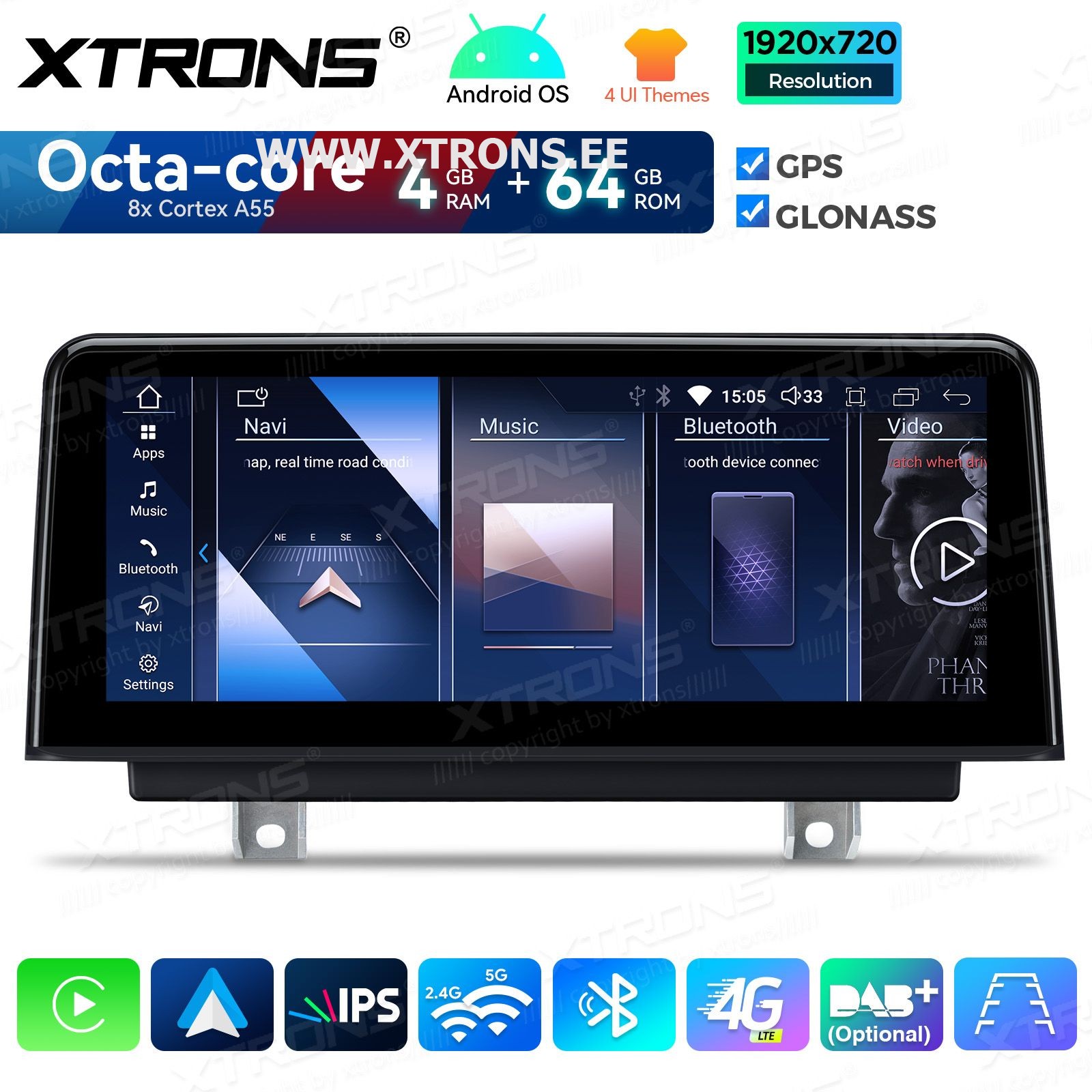 XTRONS QDB10NBTH