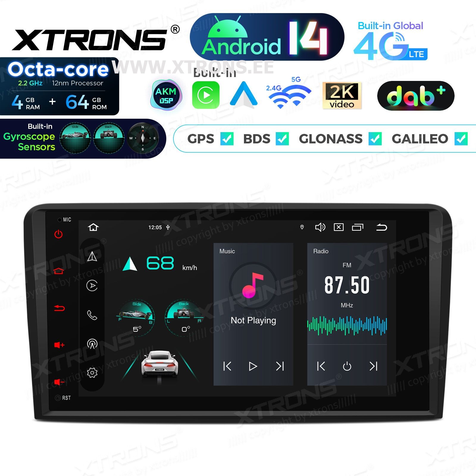 XTRONS PX84A3ALDABGS
