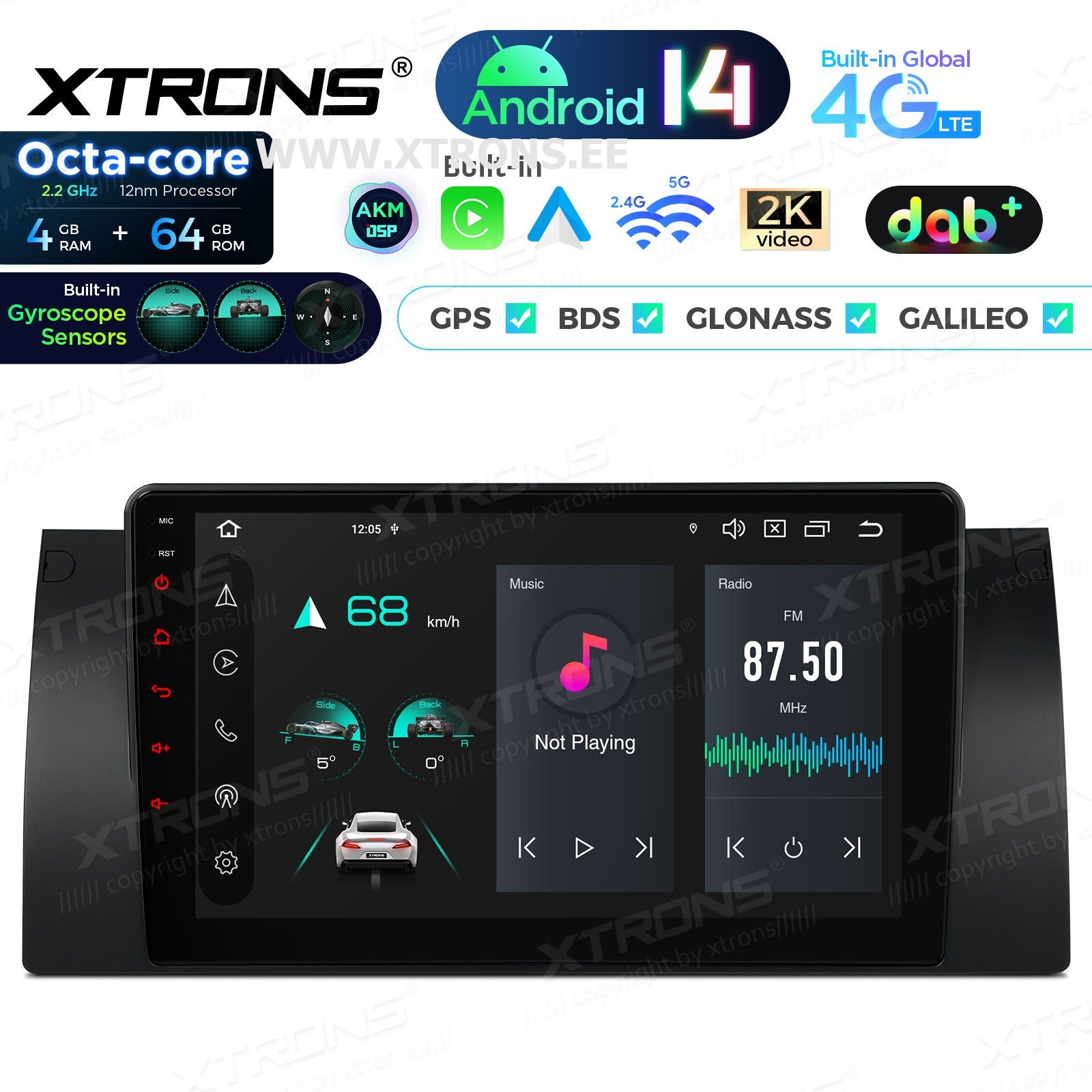XTRONS PXP9453BGDAB