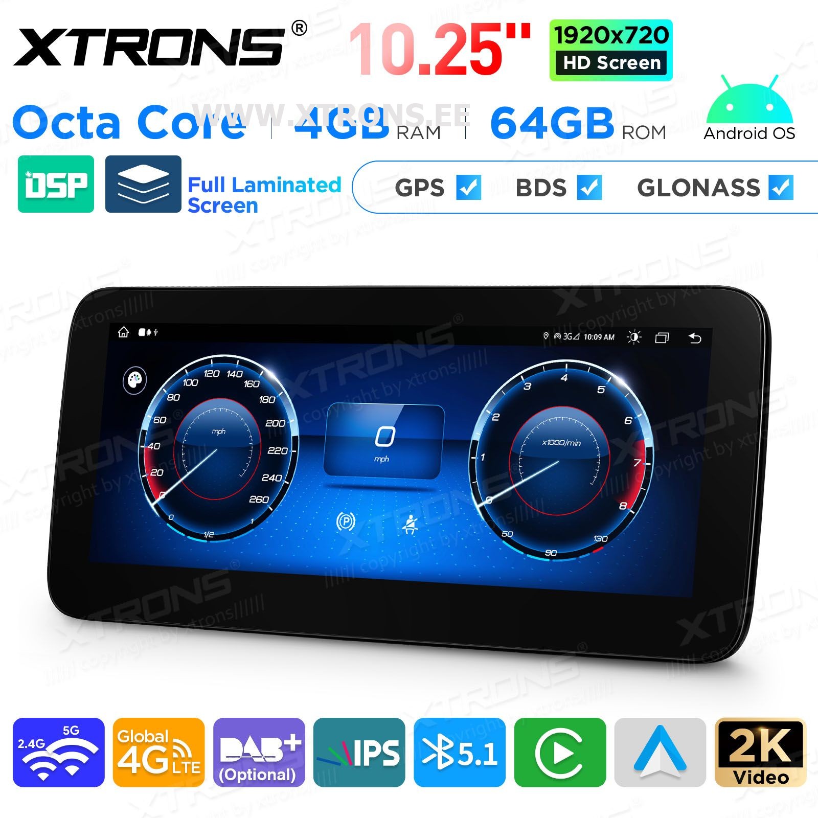 XTRONS QAMS1450M12CLS