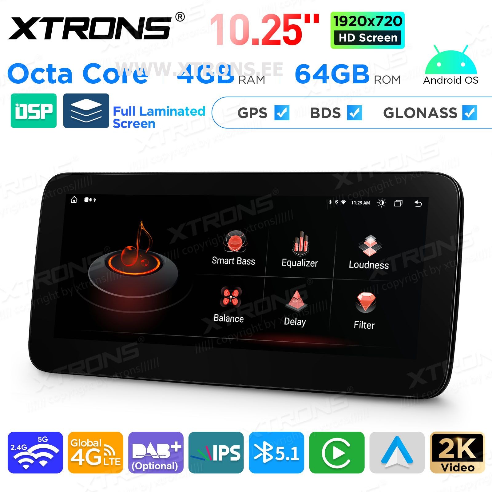 XTRONS QAMS1450M12EL