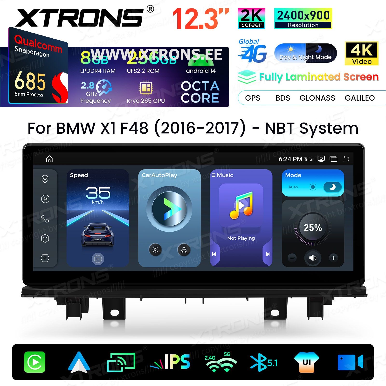 XTRONS QWBX24NB12X1N
