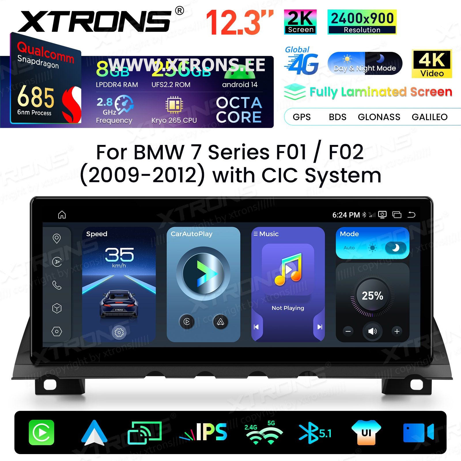 XTRONS QWBX24CIB12SV