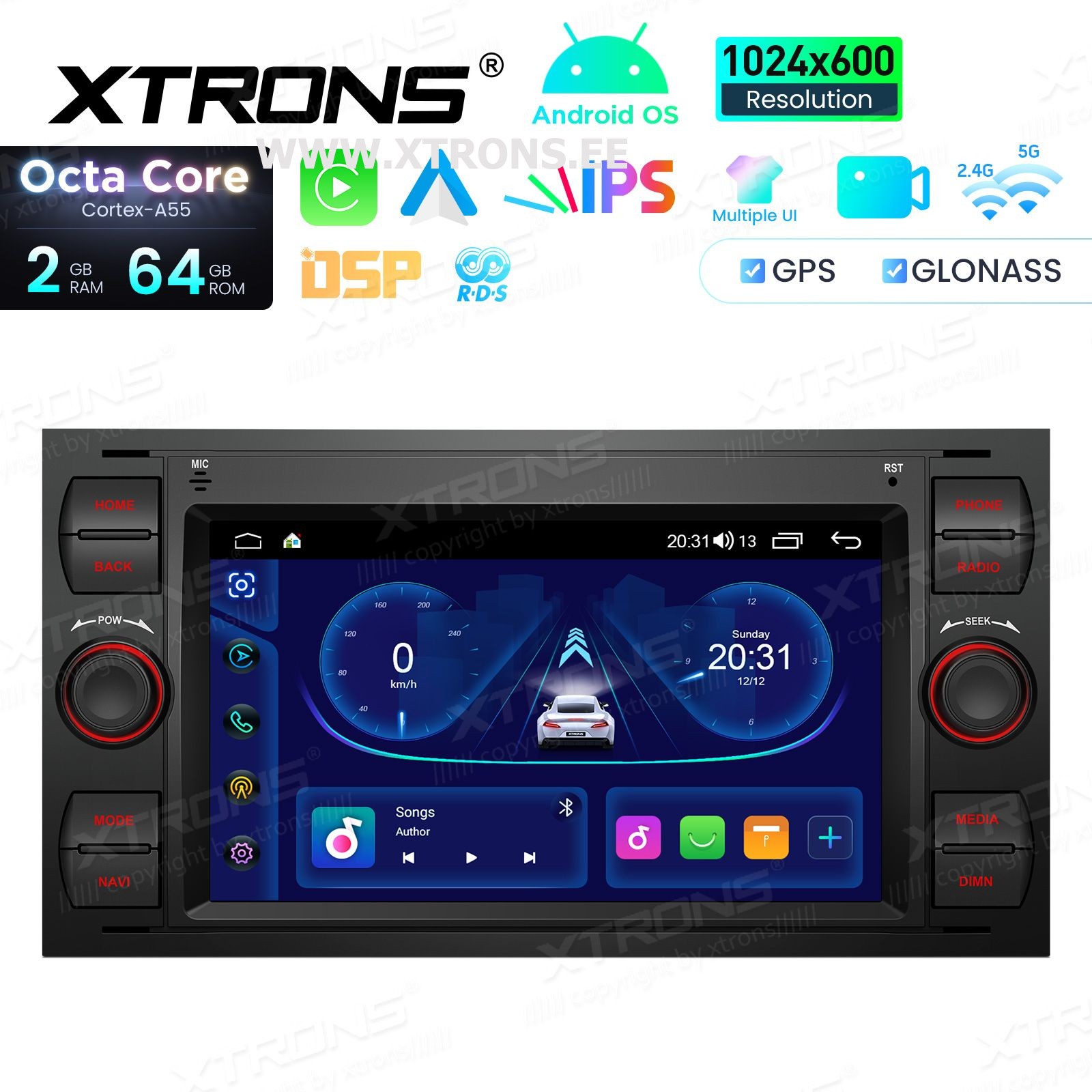 XTRONS IDS70QSFBL