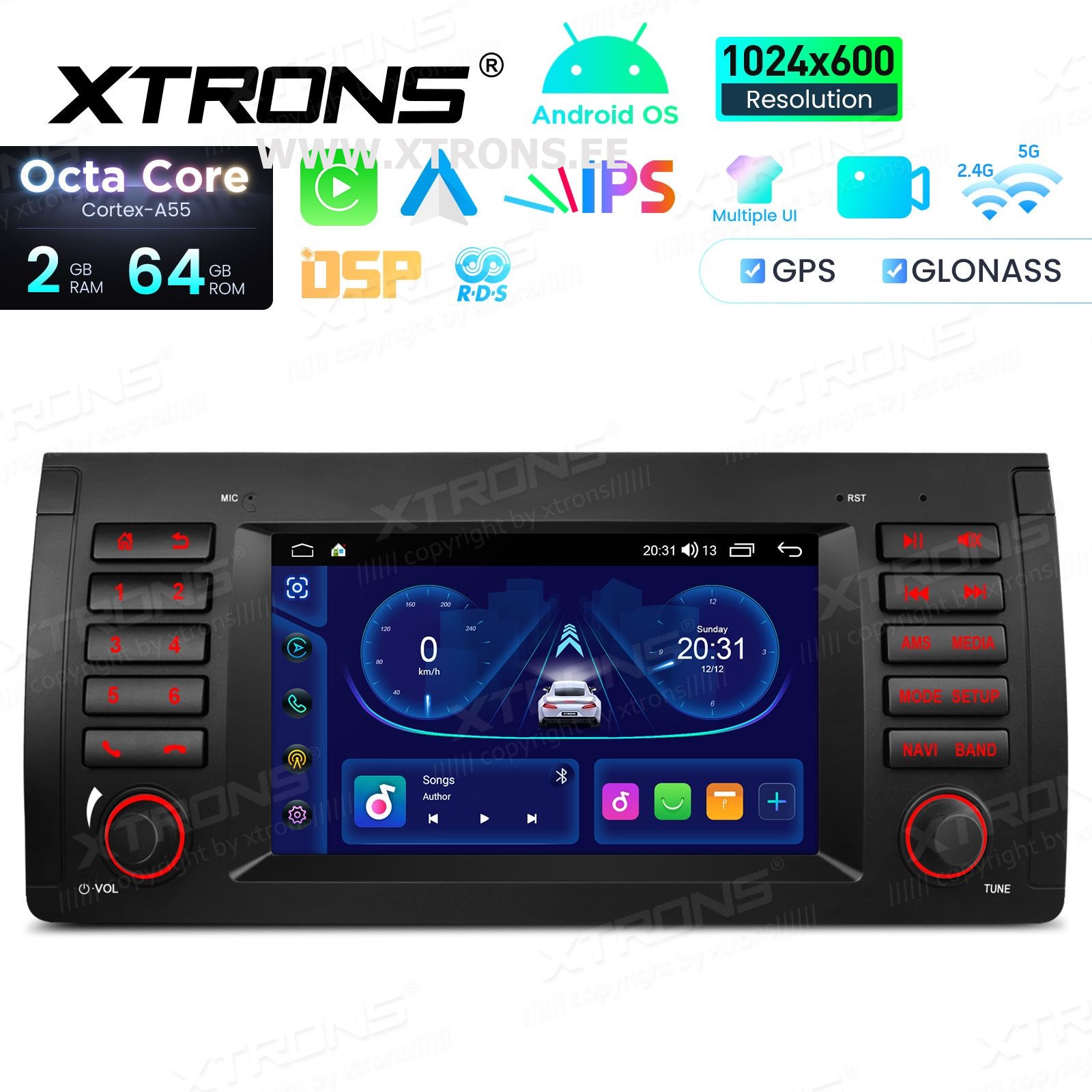 XTRONS IDS7053BL