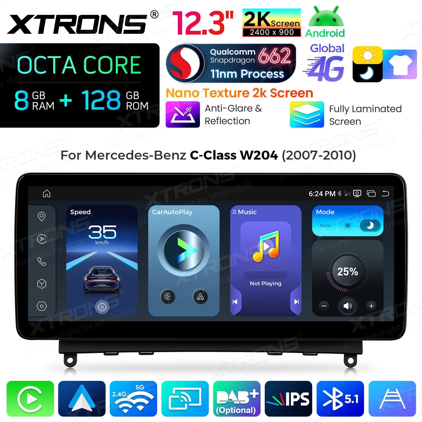 XTRONS QBMH2440M12C40
