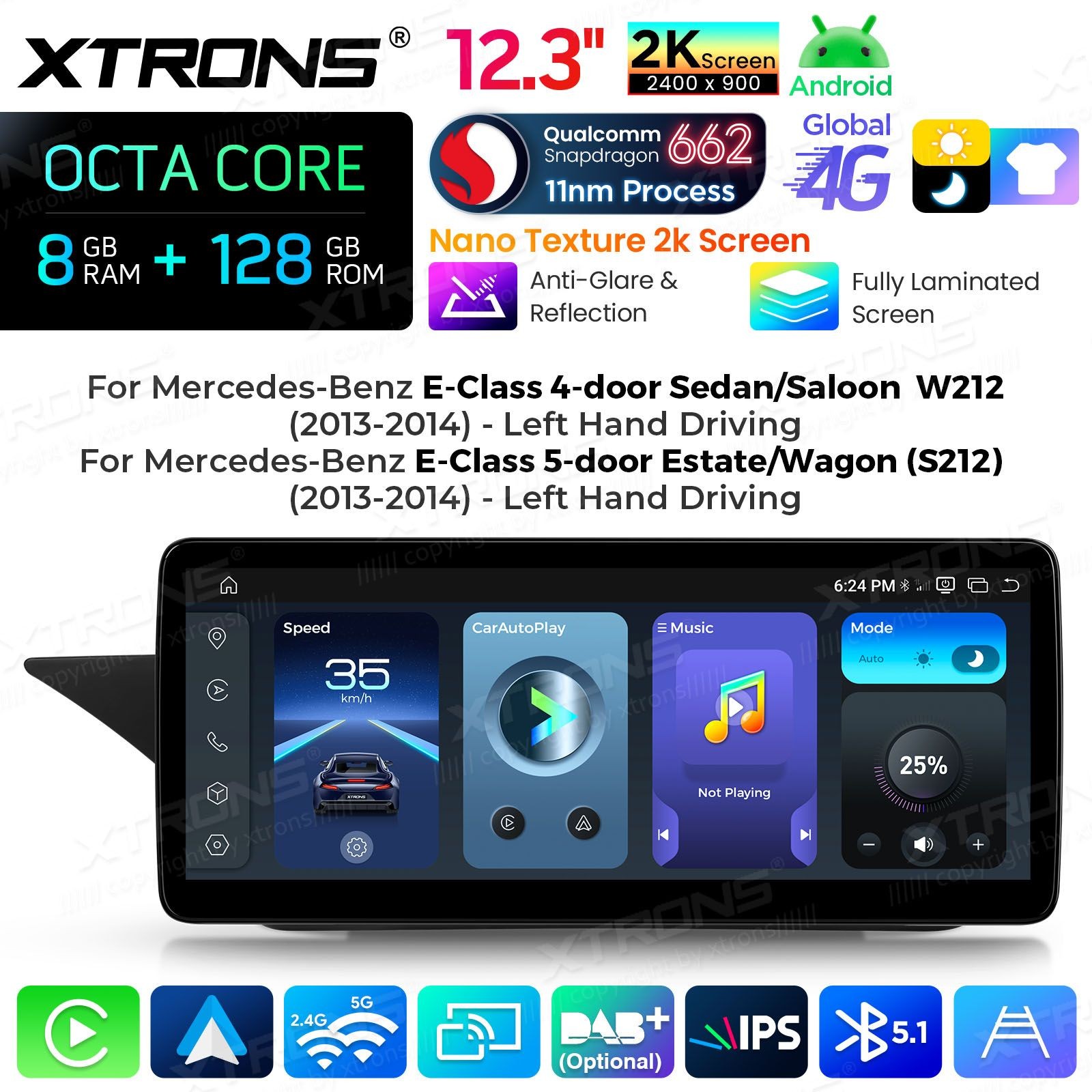 XTRONS QBMH2445M12EL