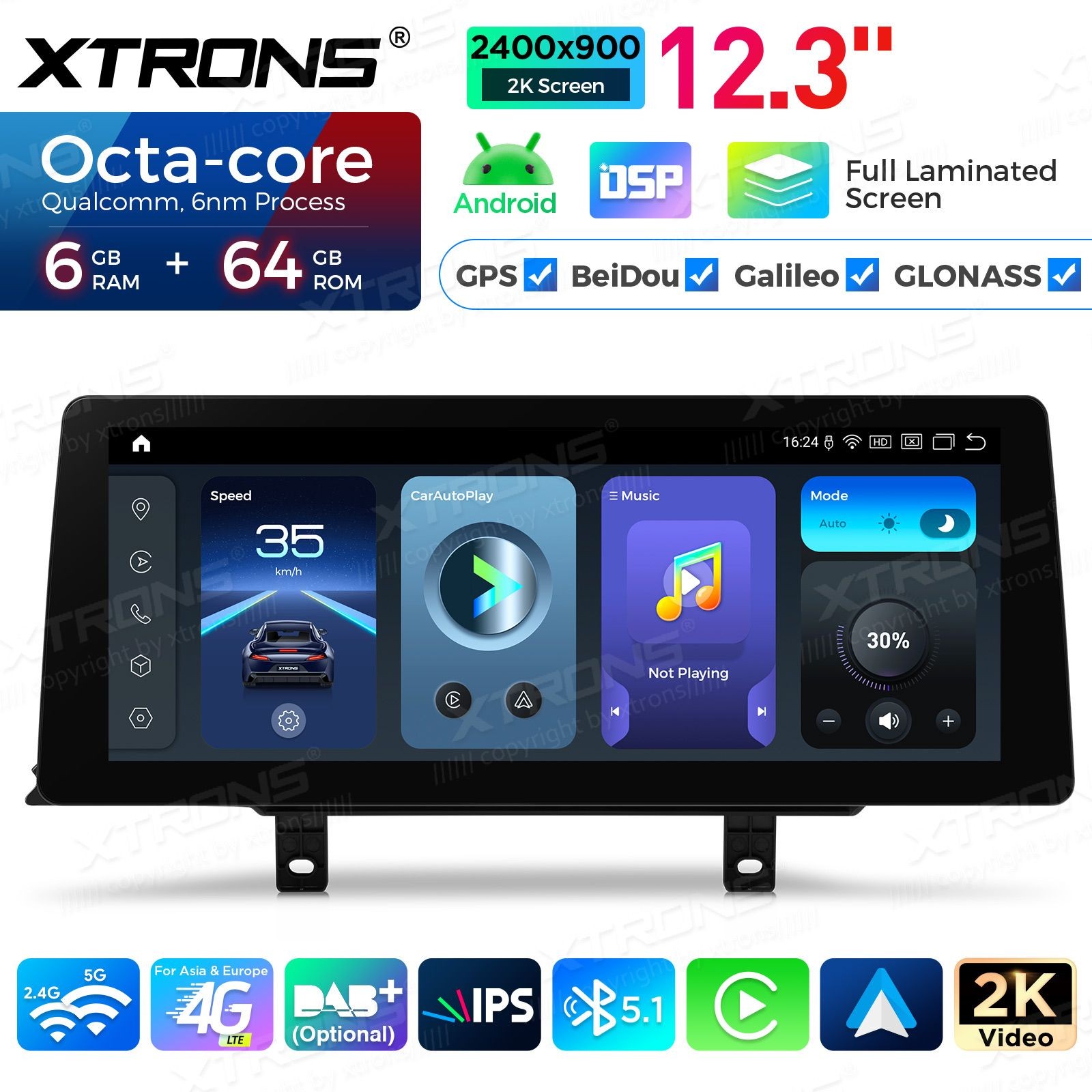 XTRONS QGBS25NB12THL