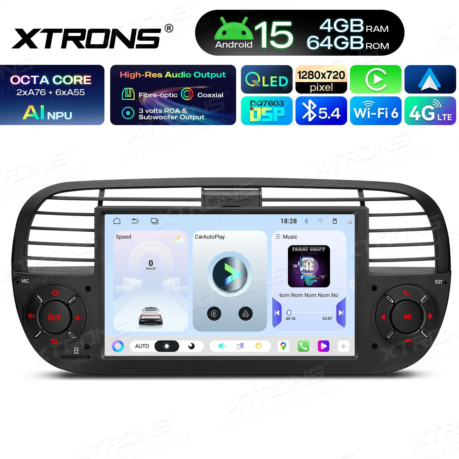 XTRONS UA7550FLB