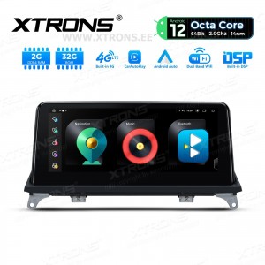 XTRONS QEB12X5CI 10.25" BMW X5 E70, X6 E71 Multimeedia Android 12.0 Octa-Core