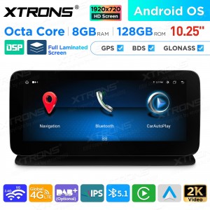 XTRONS QAM1240M12CLS 10.25" Mercedes-Benz CLS-Class W218, C218 Multimeedia Android 13.0 Octa-Core