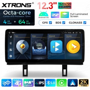 XTRONS QLB22CCB12E87C 12.3" BMW 1, E81, E82, E87, E88, CCC Multimeedia Android 13.0 Octa-Core