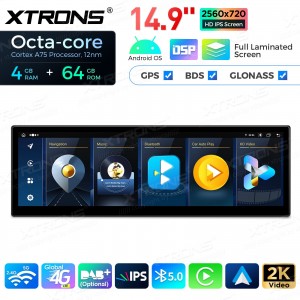 XTRONS QLB4292CC 14.9" BMW 3 E90, E91, E92, E93, M3 CСC Multimeedia Android 13.0 Octa-Core
