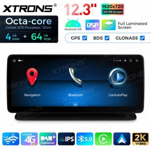 XTRONS QLM2250M12CLS 12.3" Mercedes-Benz CLS-Class W218, C218 Multimeedia Android 13.0 Octa-Core