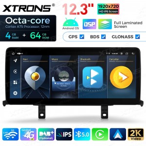 XTRONS QLB22EVB1NEL 12.3" BMW 1, 2 Seeria F20, F21, F23 NBT EVO Multimeedia Android 13.0 Octa-Core 4G