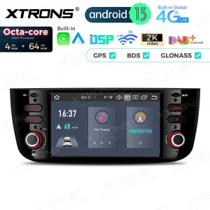 XTRONS PX64GPFL 6.2" FIAT Punto, Linea Multimeedia Android 13.0 Octa-Core 4G