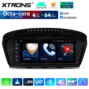 XTRONS QDB8060CC 8.8" BMW 3, 5 Seeria E60, E90 CСC Multimeedia Android Octa-Core 4G