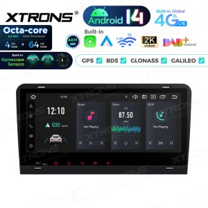XTRONS PX84AA3LHGS 8.8" AUDI A3, S3, RS3 Multimeedia Android 14.0 Octa-Core 4G