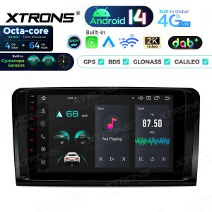 XTRONS PXP94M164GDAB 9.0" Mercedes Benz GL, ML Multimeedia Android 14.0 Octa-Core 4G DAB+