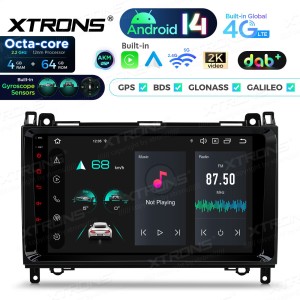 XTRONS PXP94M245GDAB 9.0" Mercedes Benz/Volkswagen Crafter Multimeedia Android 14.0 Octa-Core 4G DAB+