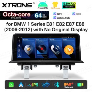 XTRONS QTB1087UNL 10.25" BMW 1 Seeria E81, E82, E87, E88 Multimeedia Android Octa-Core