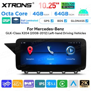 XTRONS QAMS1440M12GLK40L 10.25" Mercedes-Benz GLK-Class X204 Multimeedia Android 14.0 Octa-Core