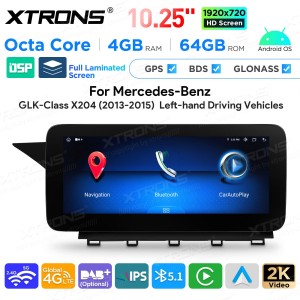 XTRONS QAMS1445M12GLK45L 10.25" Mercedes-Benz GLK-Class X204 Multimeedia Android 14.0 Octa-Core