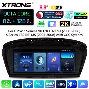 XTRONS QBBH8460CC 8.8" BMW 3, 5 Seeria E60, E90 CCC Multimeedia Android Octa-Core