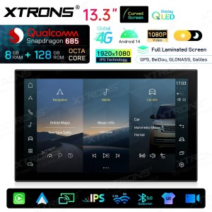 XTRONS QIRH33RRVSH 13.3" Range Rover L405/L494 Multimeedia Android Octa-Core 4G