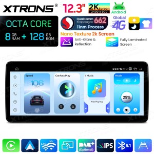 XTRONS QBMH2450M12BL 12.3" Mercedes-Benz B-Class W246 Multimeedia Android 14.0 Octa-Core