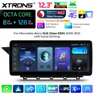 XTRONS QBMH2440M12GLK40L 12.3" Mercedes-Benz GLK-Class X204 Multimeedia Android 14.0 Octa-Core