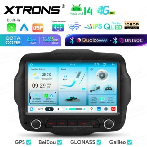 XTRONS IMH94RGJL 9.0" Jeep Renegade Multimeedia Android 14.0 Octa-Core 4G
