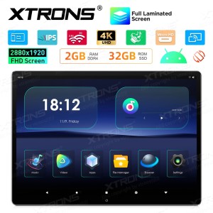 Xtrons HM138A 13" Pööratav Android 16 auto peatoemonitor-tahvelarvuti